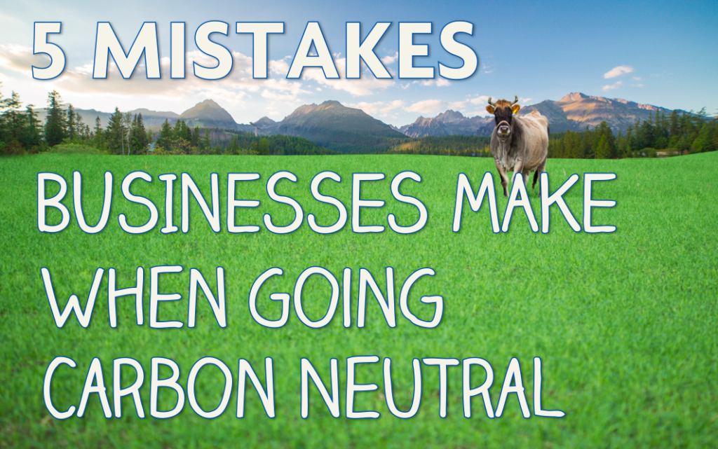 5 mistakes businesses make when going carbon neutral