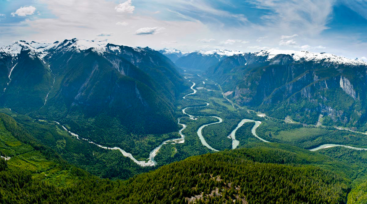 the toba river valley watershed, protected by Wilderness International in partnership with Campbell River Whale Watching and Adventure Tours